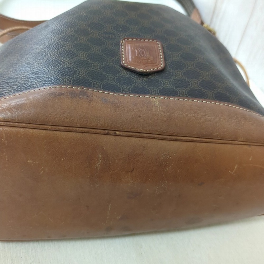 Celine Macadam Pattern Drawstring Shoulder Bag Ca… - image 5